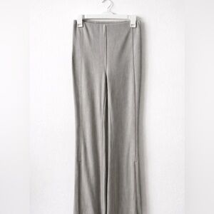 LuluLemon Flare Gray Ribbed Pants